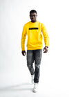 MEN The Velvet Print Sweater - Yellow