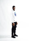 MEN The Small Text Hoodie with Print - White