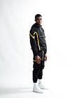 MEN The Tracksuit Cargo Pants - Black and Yellow [Bottom]