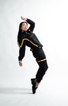 WOMEN The Tracksuit Cargo Pants - Black and Yellow [Bottom]